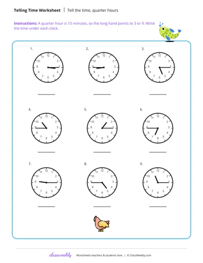 Tell the time
