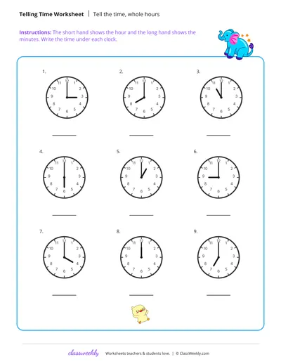 Tell the time