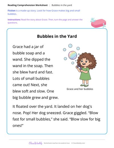 Bubbles in the Yard (Short Read)