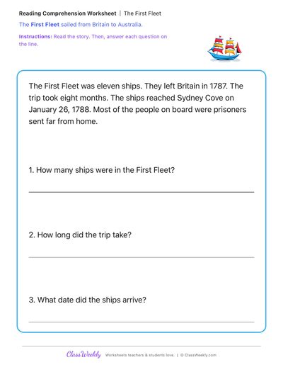 The First Fleet