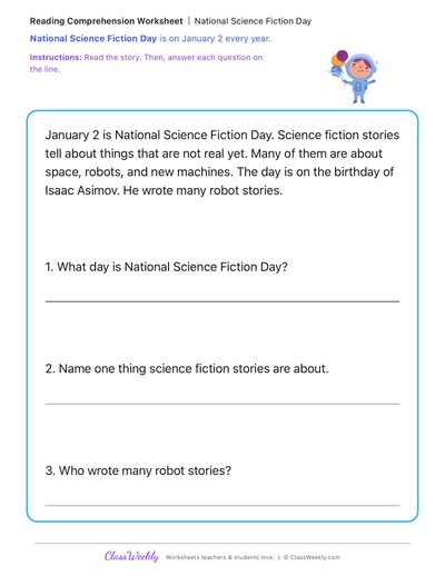 National Science Fiction Day