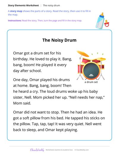 The Noisy Drum (Story Map)