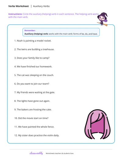 Auxiliary verbs