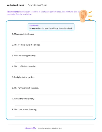 Future perfect tense