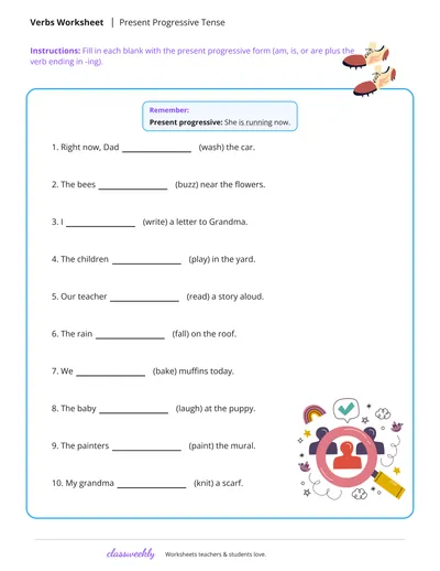 Present Progressive Tense