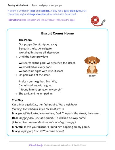 Poem or Play? Compare the Structure