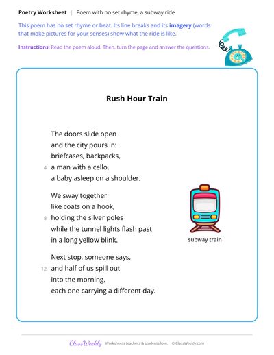 Read an Unrhymed Poem About a Subway Ride
