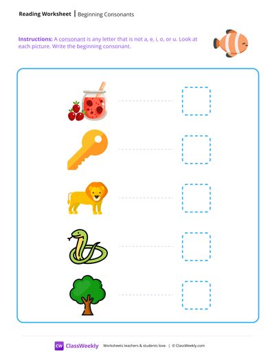 Beginning Consonants