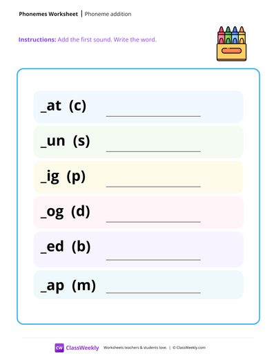 Phoneme Addition