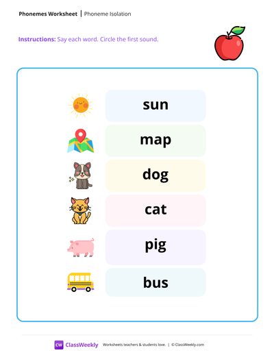 Phoneme Isolation