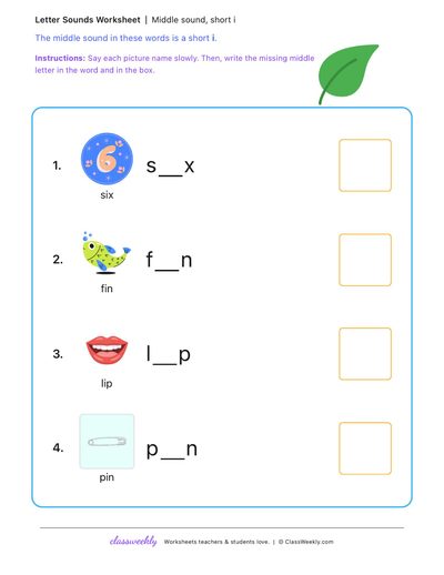 Middle sounds