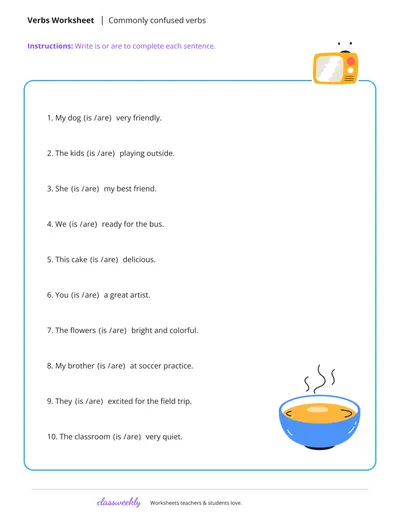 Commonly confused verbs