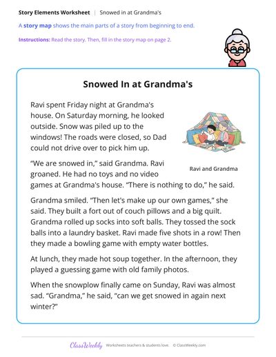 Snowed In at Grandma's (Story Map)