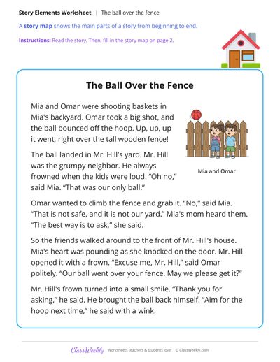 The Ball Over the Fence (Story Map)