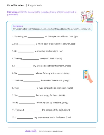 Irregular verbs