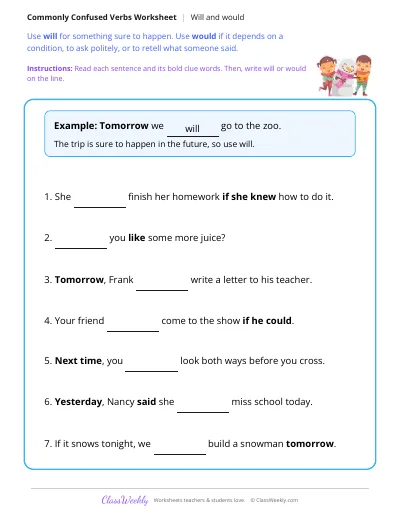 Commonly confused verbs