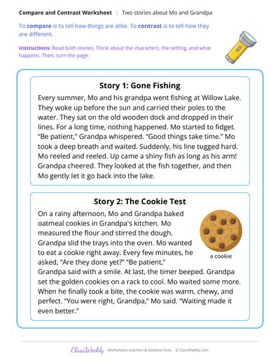 Compare Two Stories About Mo and Grandpa