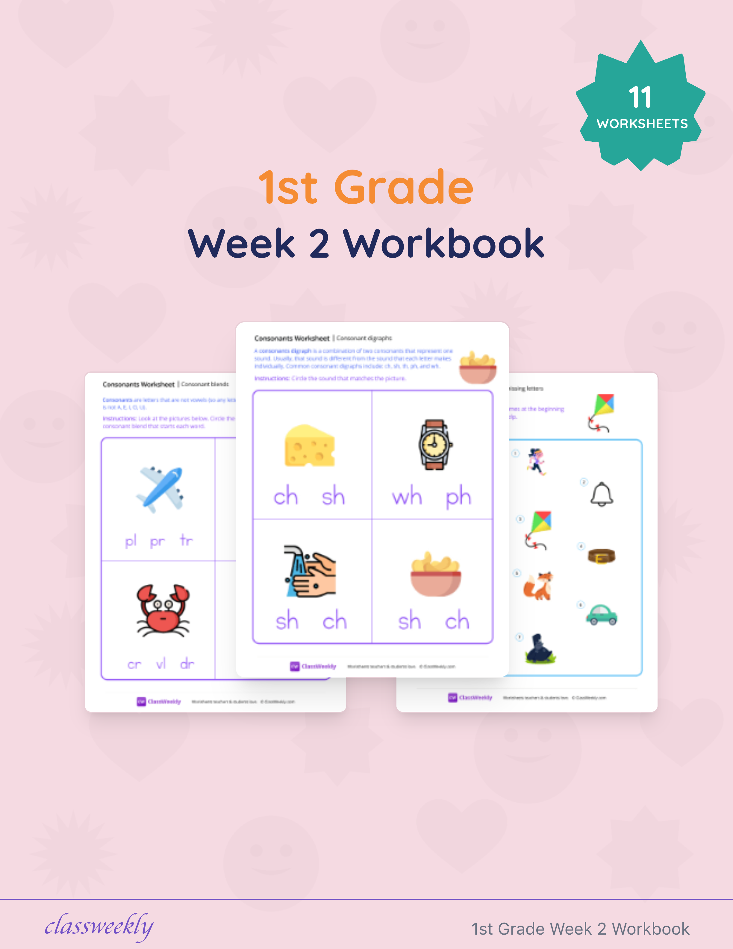 1st Grade Week 2 Workbook cover