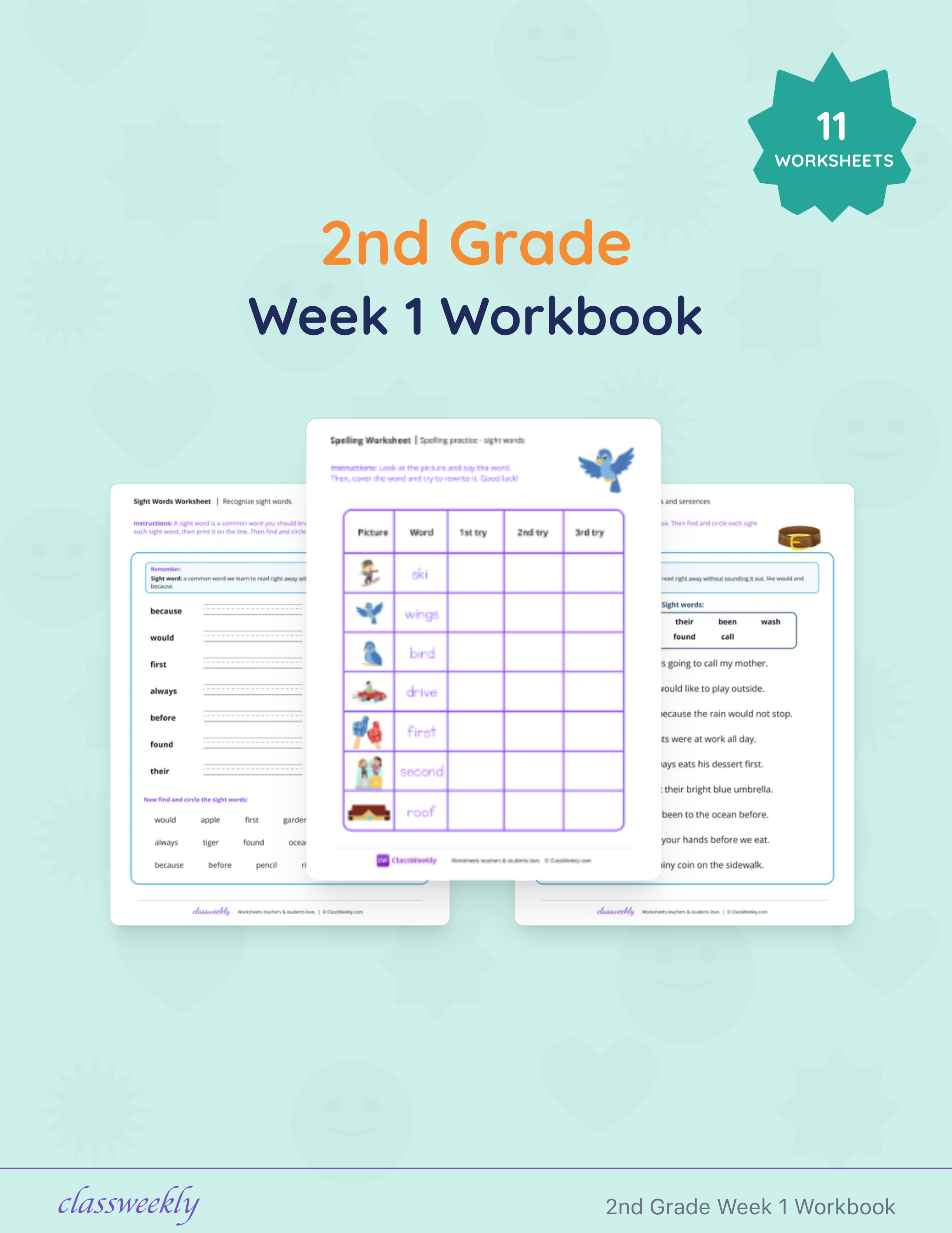 2nd Grade Week 1 Workbook cover
