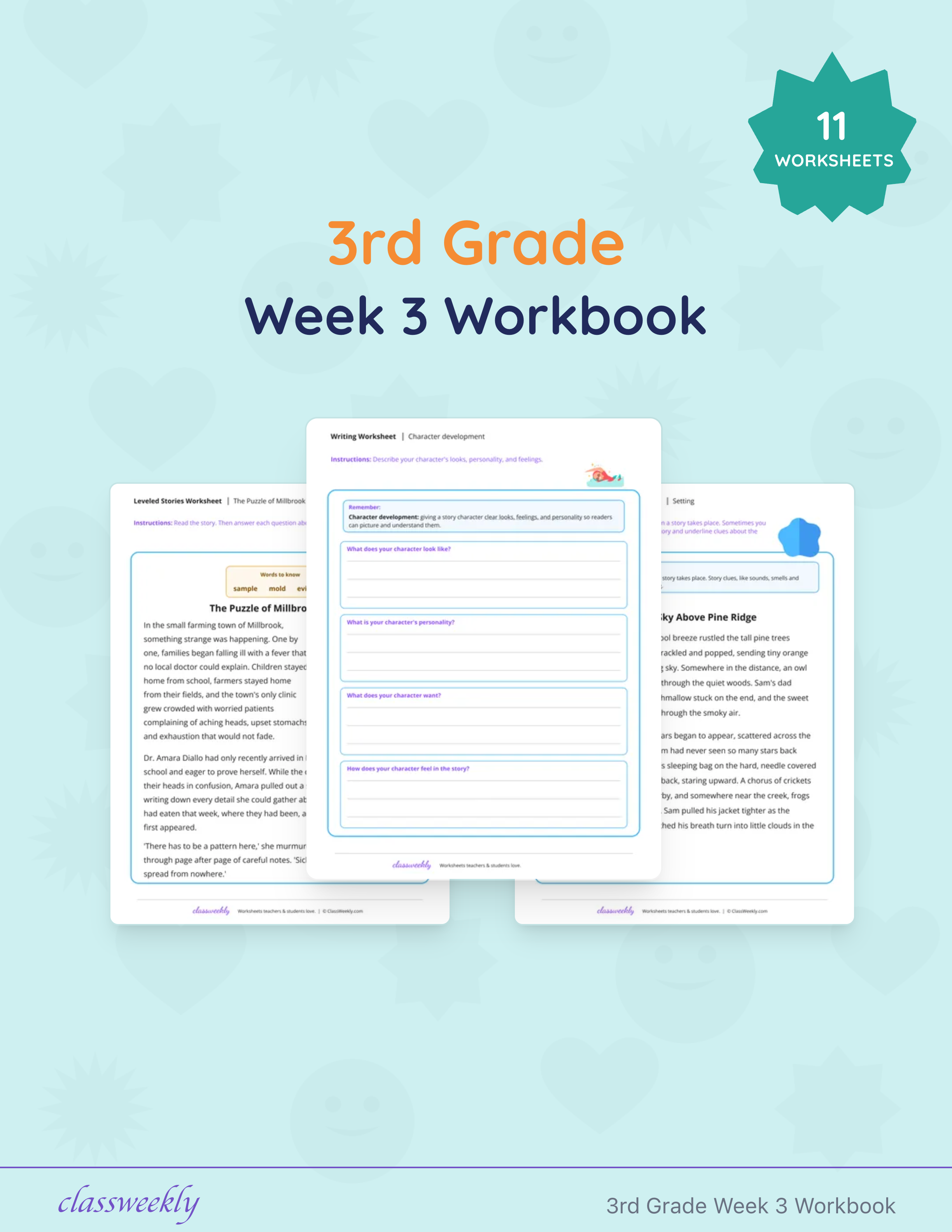 3rd Grade Week 3 Workbook cover