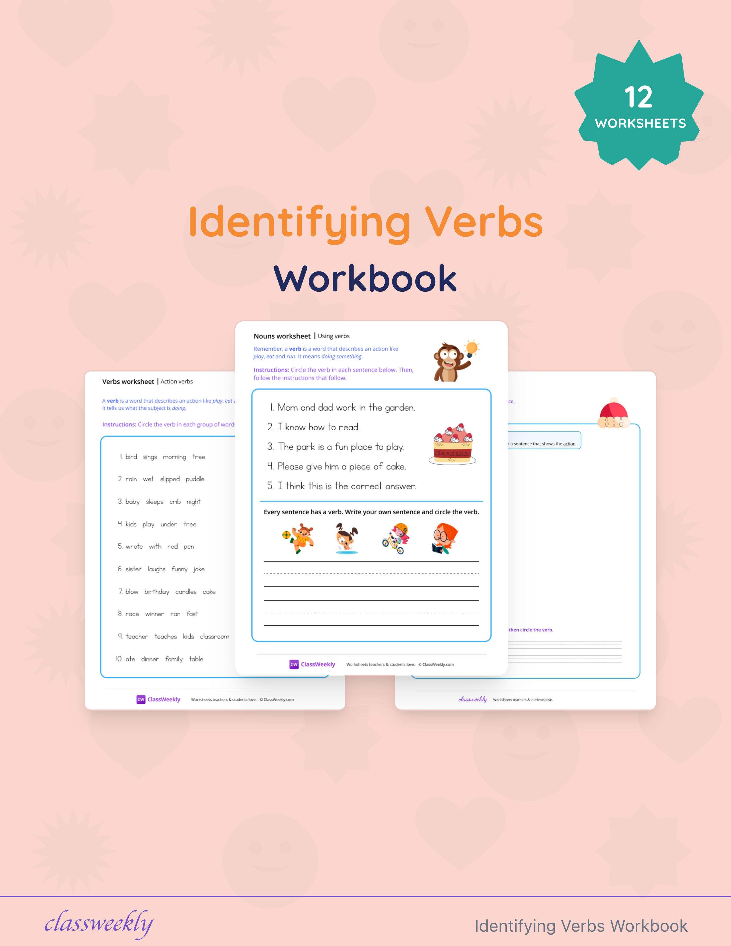 Identifying Verbs Workbook cover