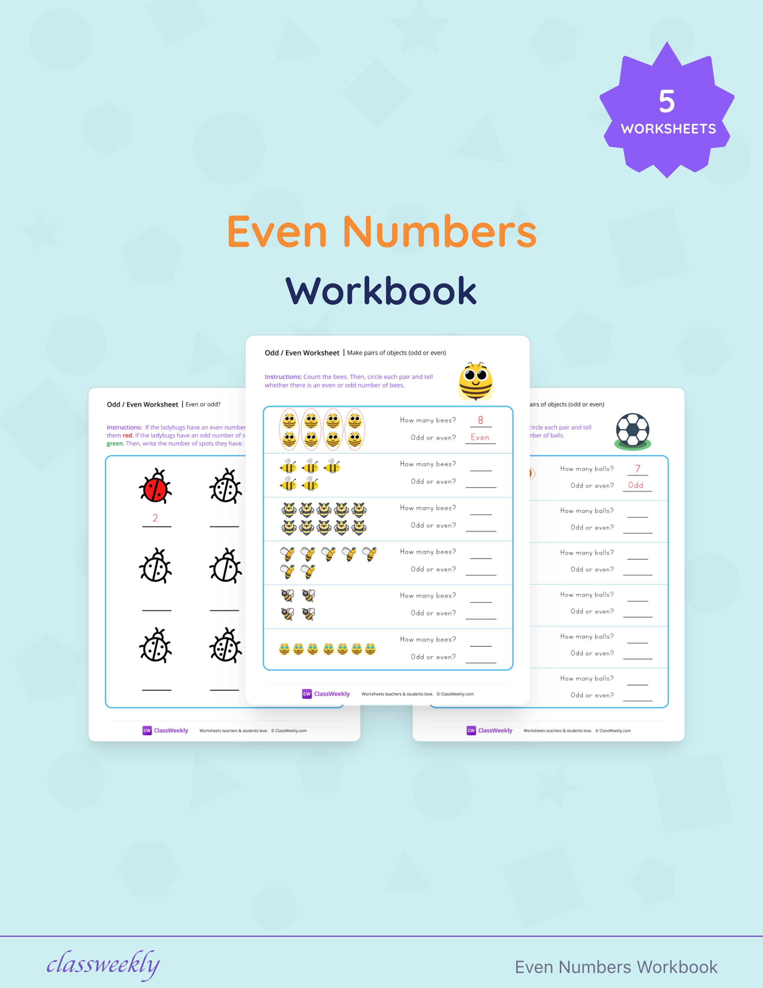Even Numbers Workbook cover