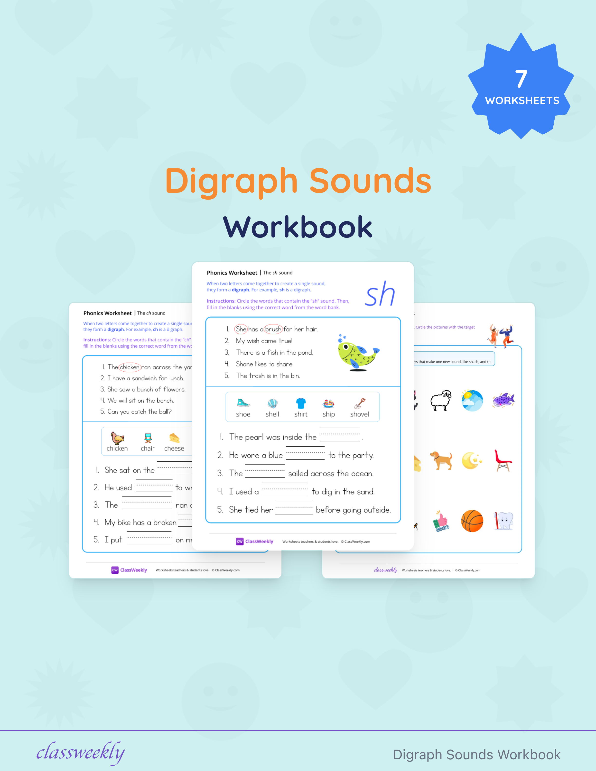 Digraph Sounds Workbook cover