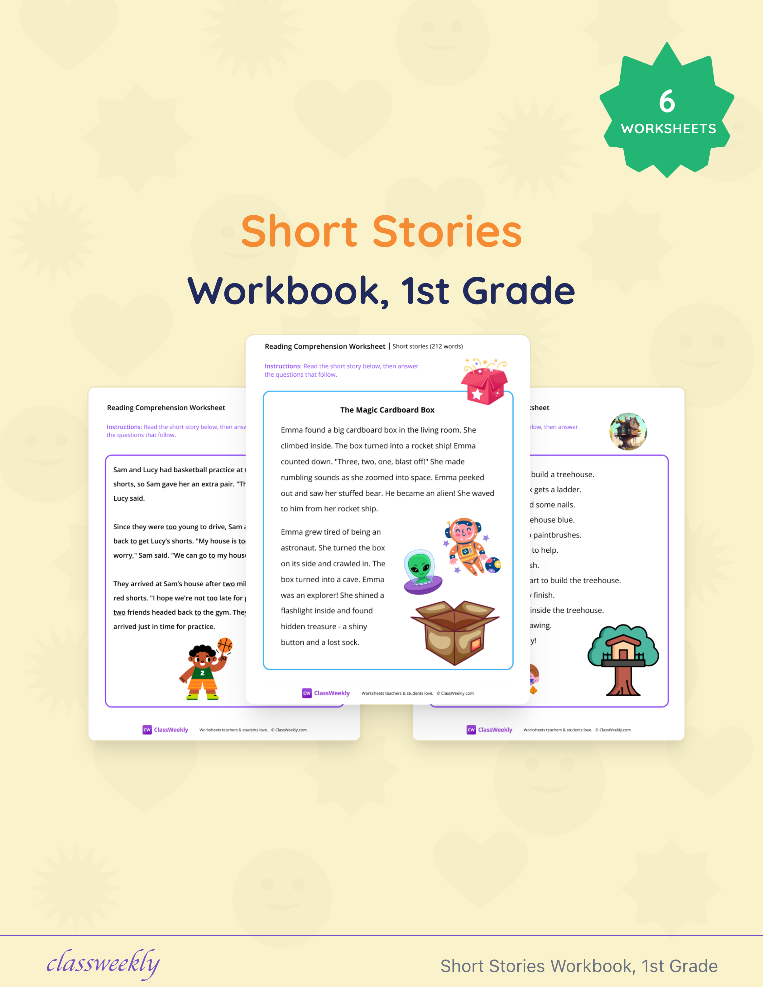 Short Stories Workbook, 1st Grade cover