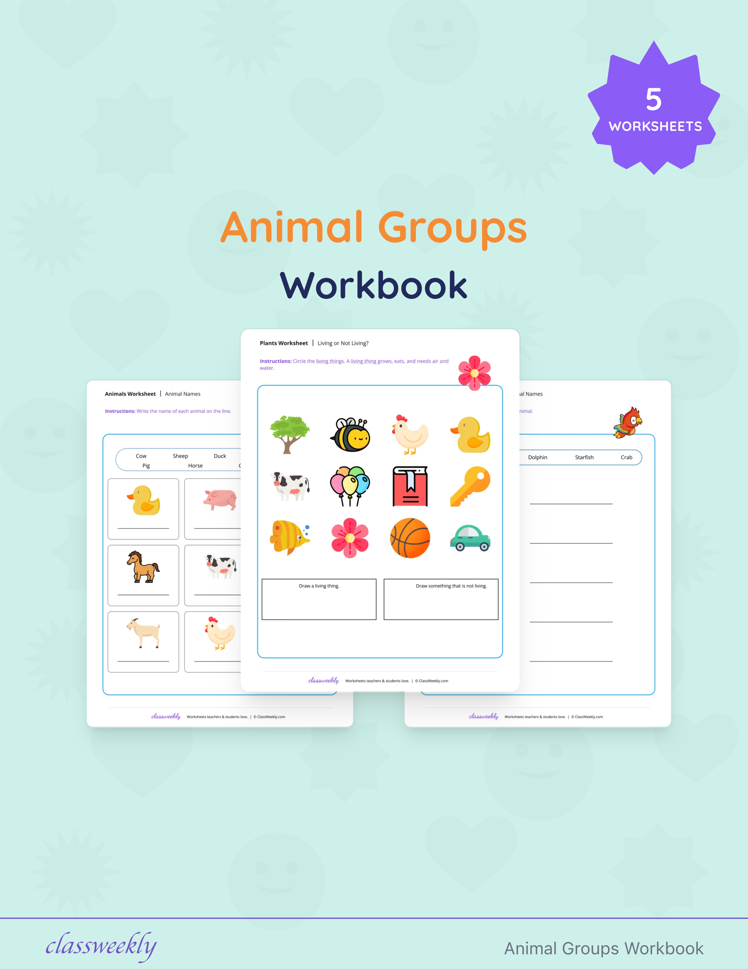 Animal Groups Workbook cover