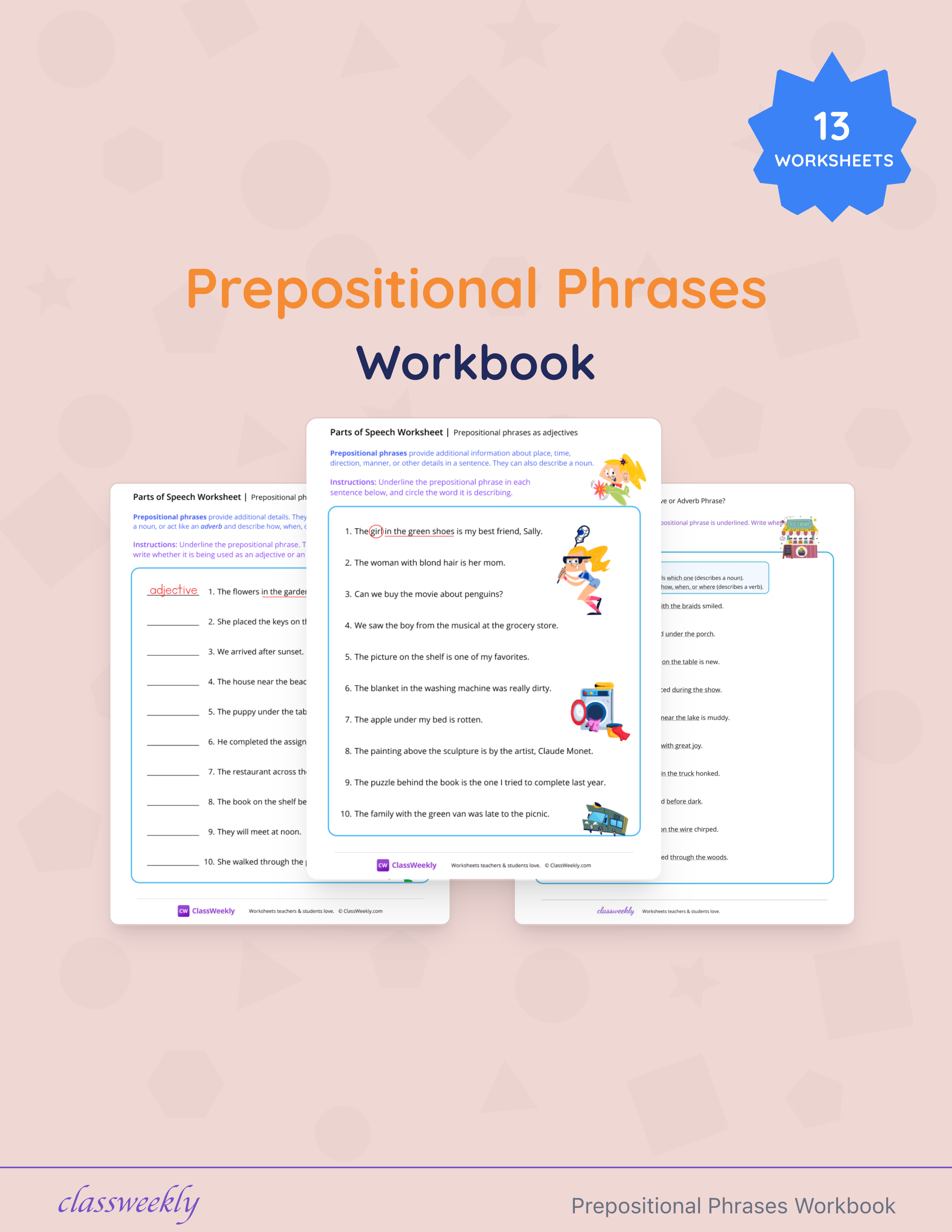Prepositional Phrases Workbook cover
