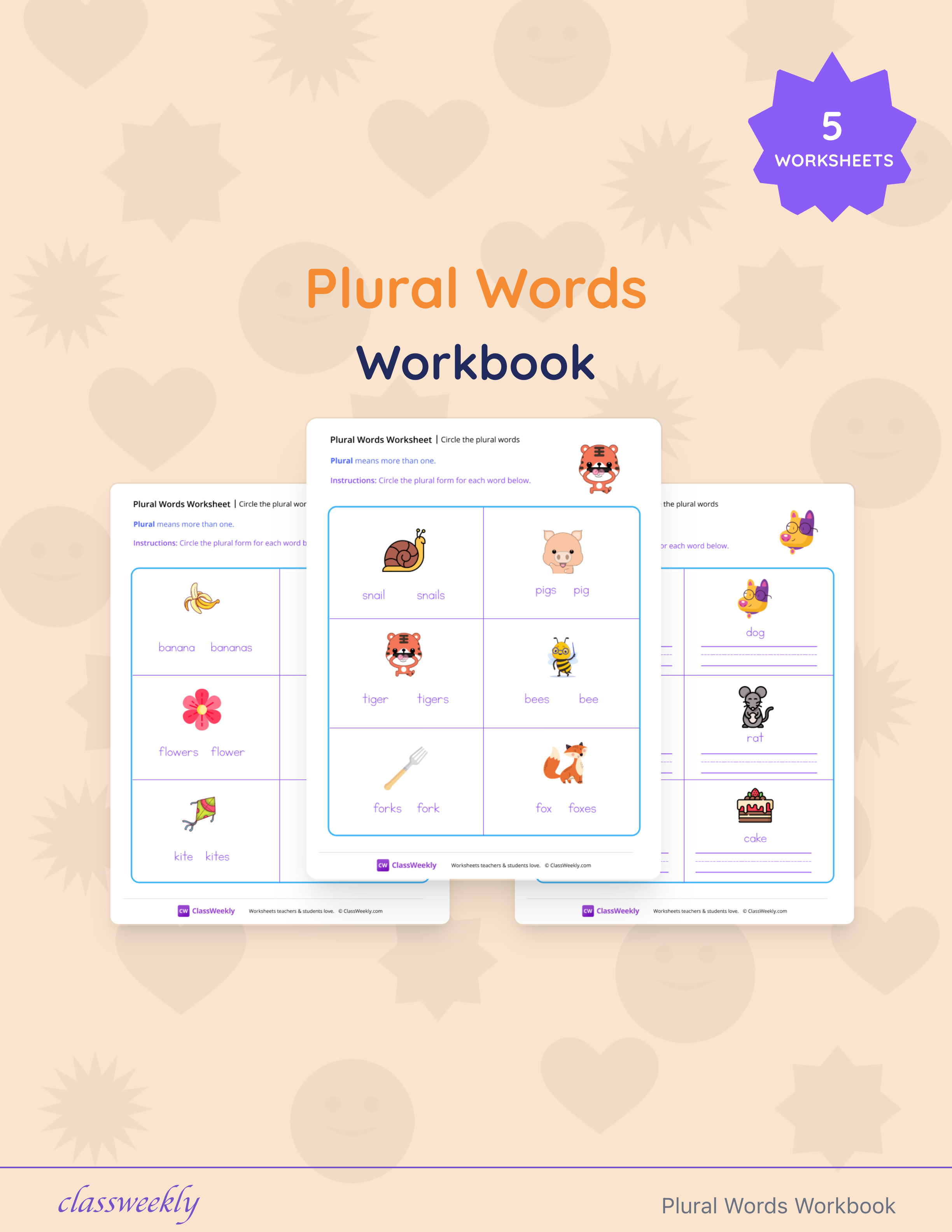 Plural Words Workbook cover