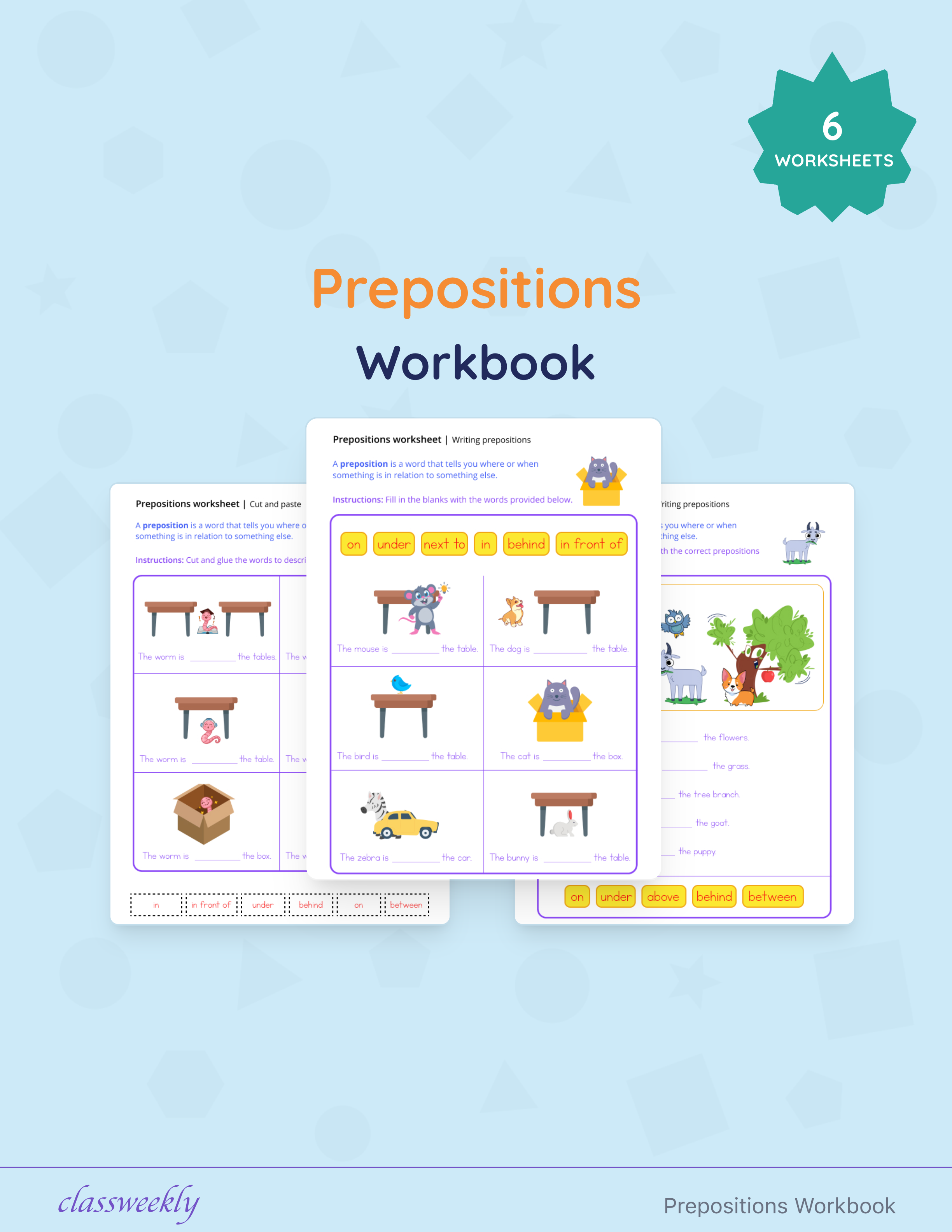 Prepositions Workbook cover