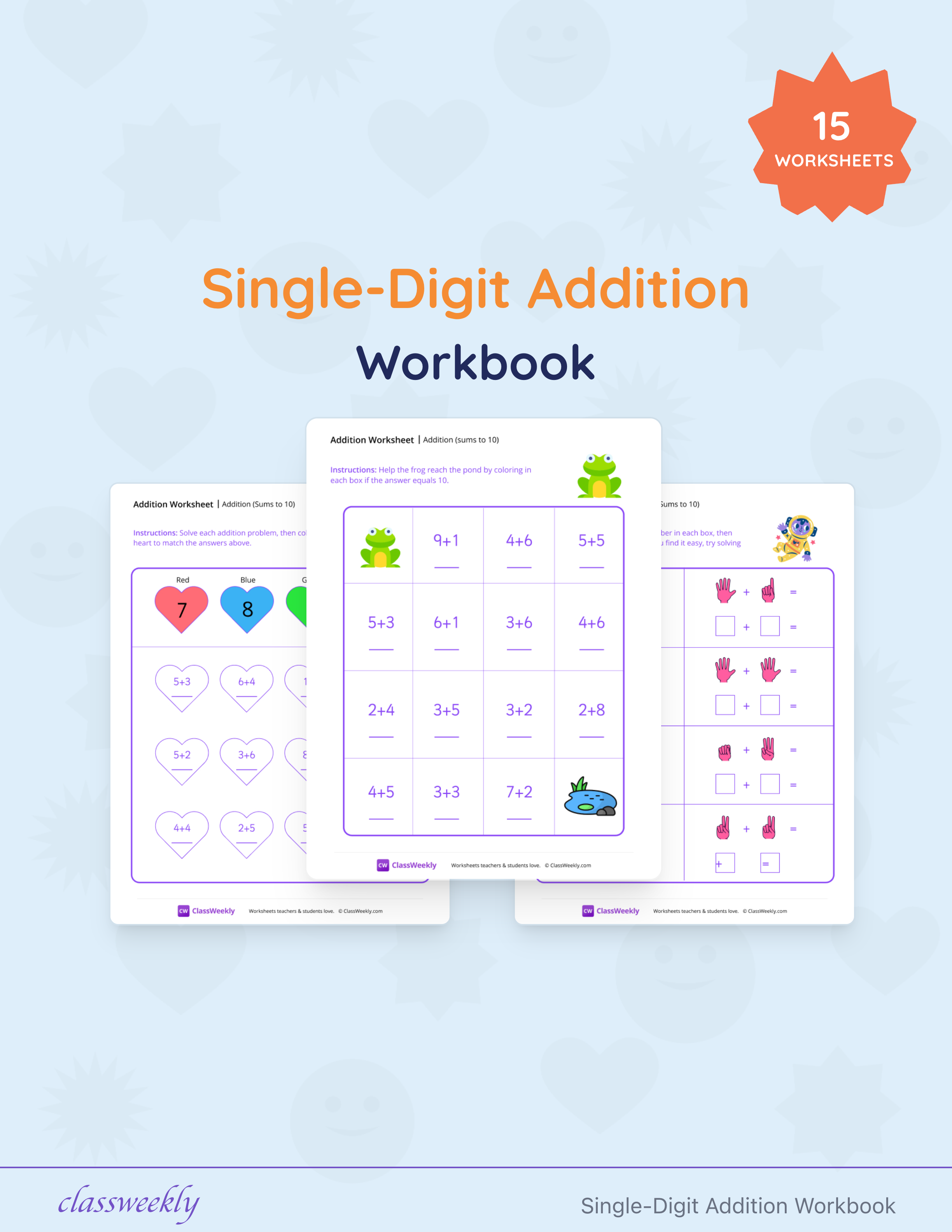 Single-Digit Addition Workbook cover
