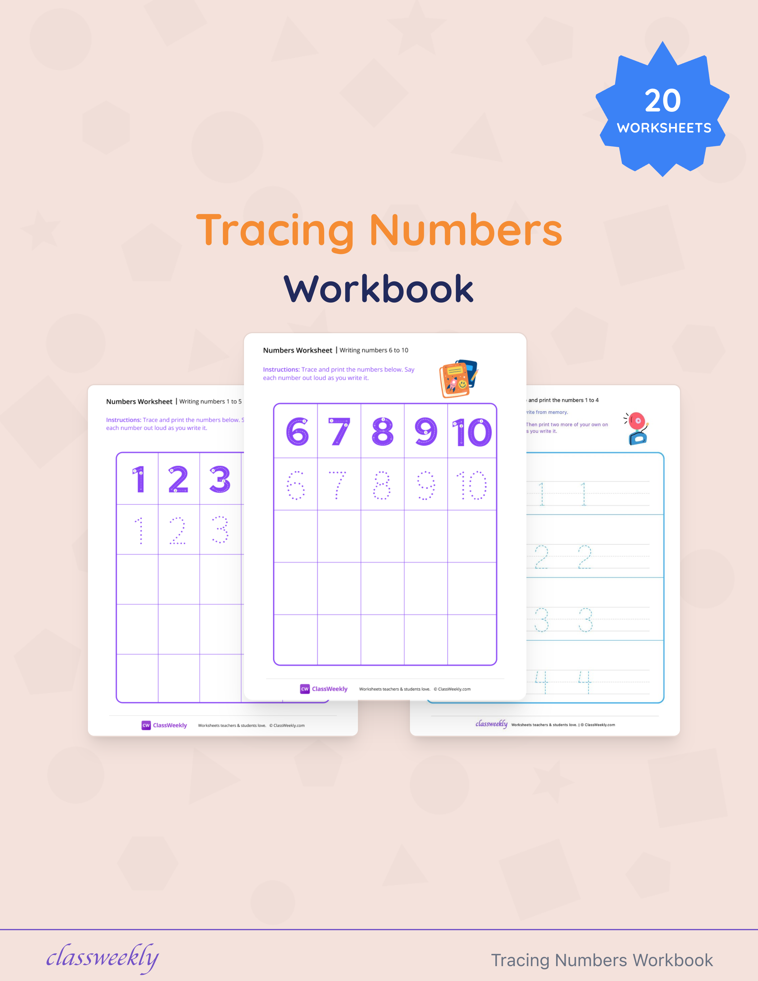 Tracing Numbers Workbook cover