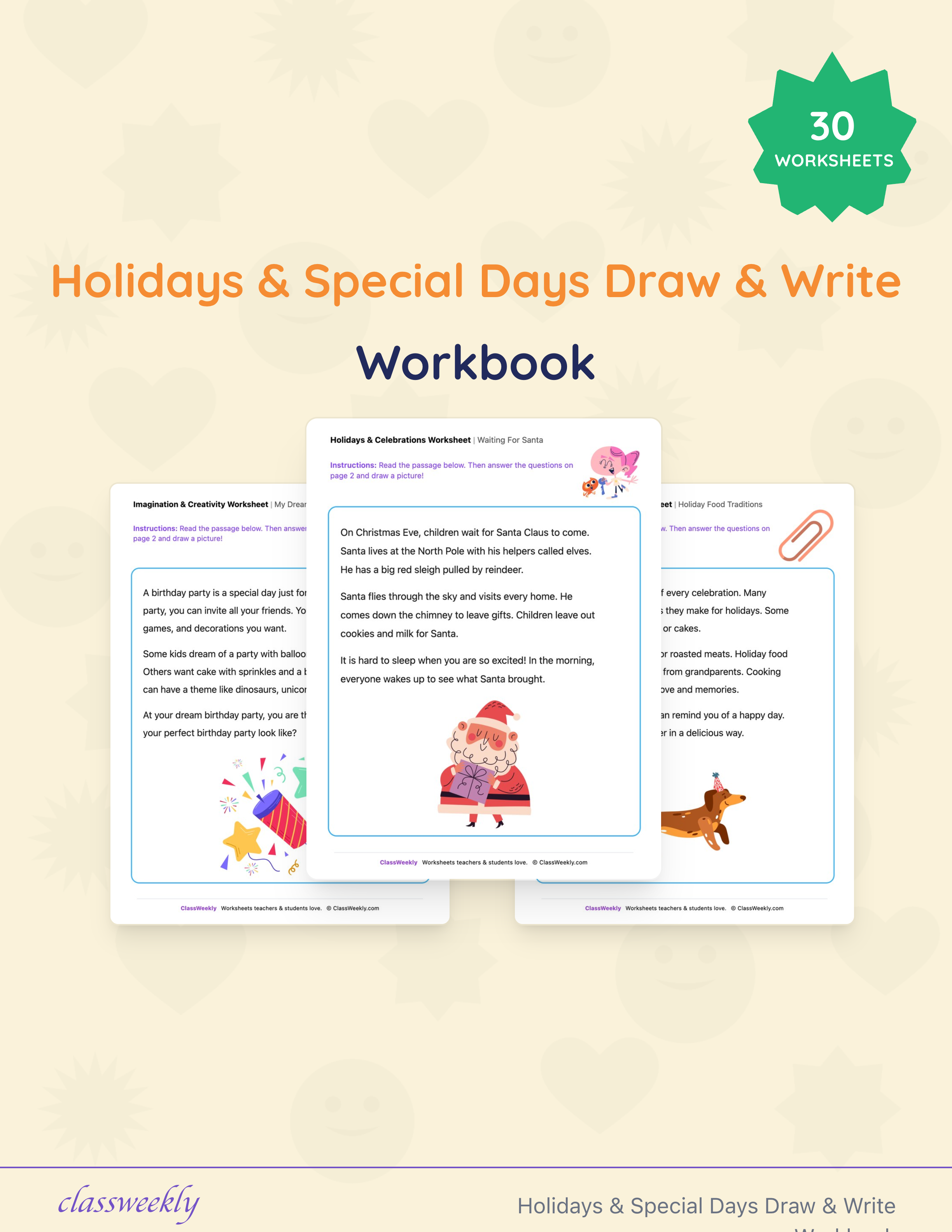 Holidays & Special Days Draw & Write Workbook cover