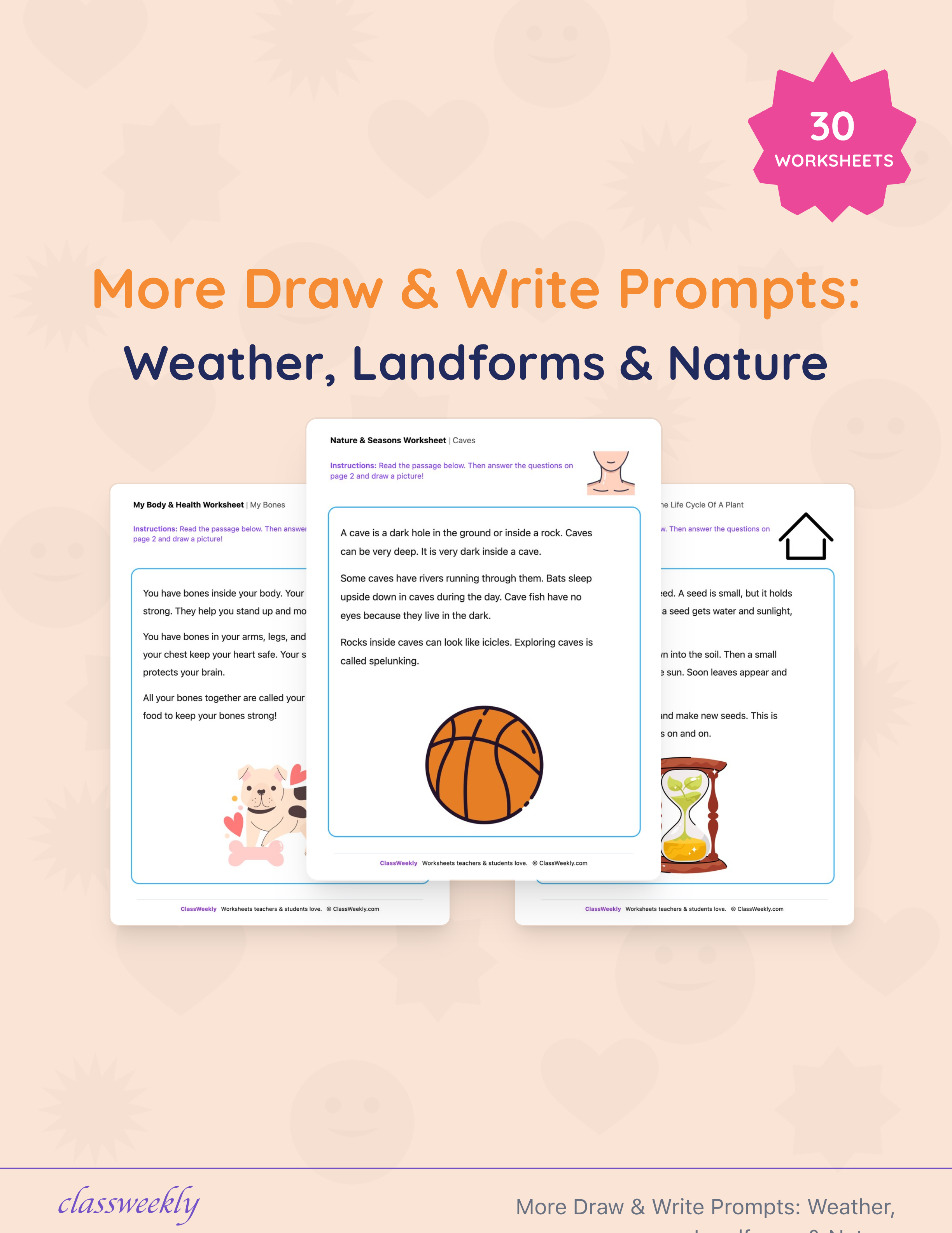 More Draw & Write Prompts: Weather, Landforms & Nature cover