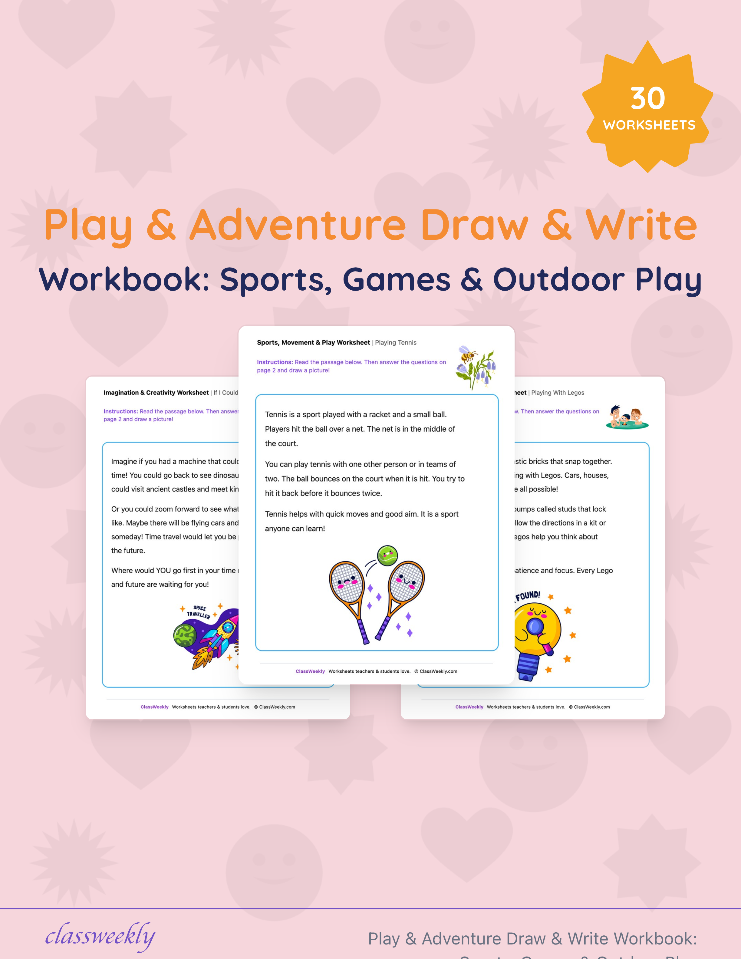 Play & Adventure Draw & Write Workbook: Sports, Games & Outdoor Play cover