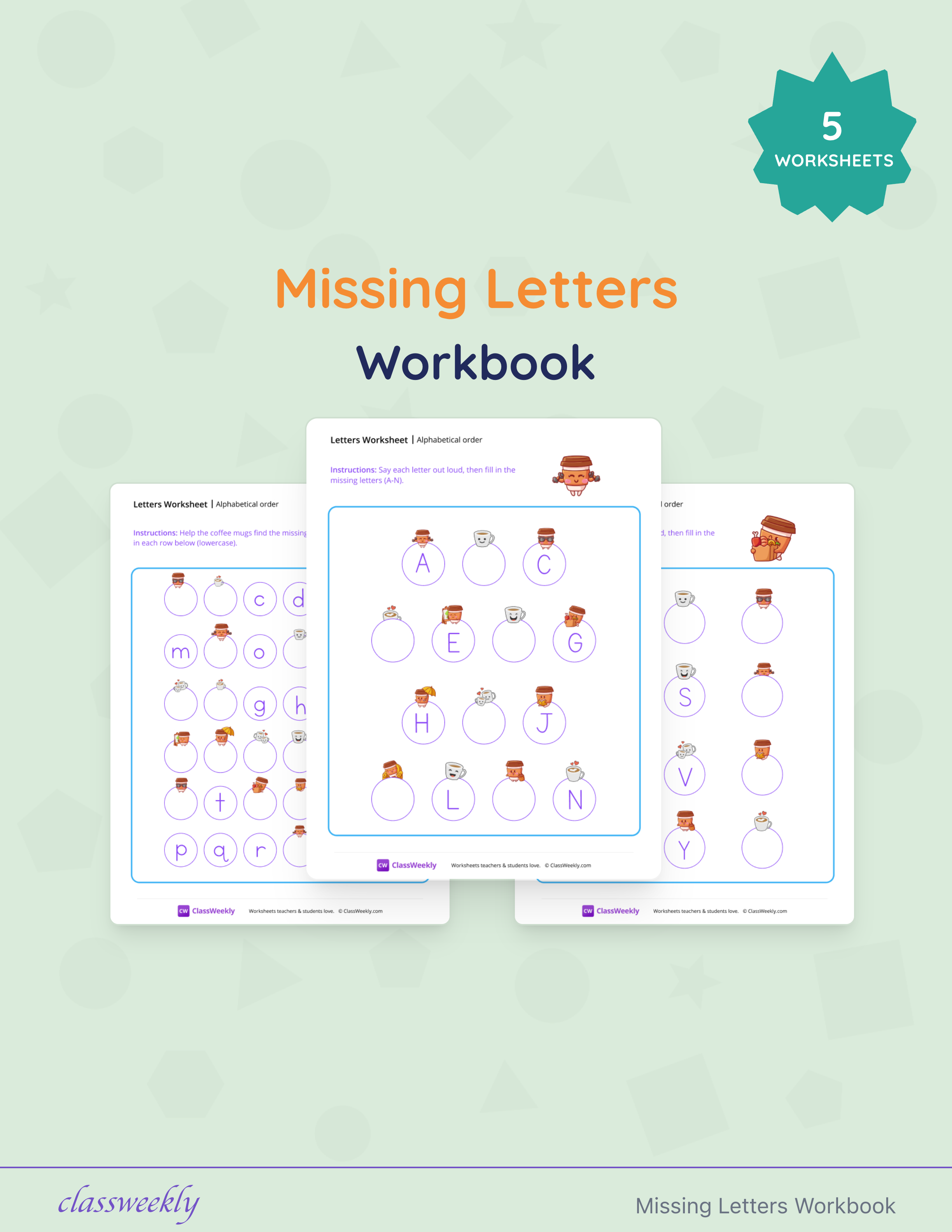 Missing Letters Workbook cover