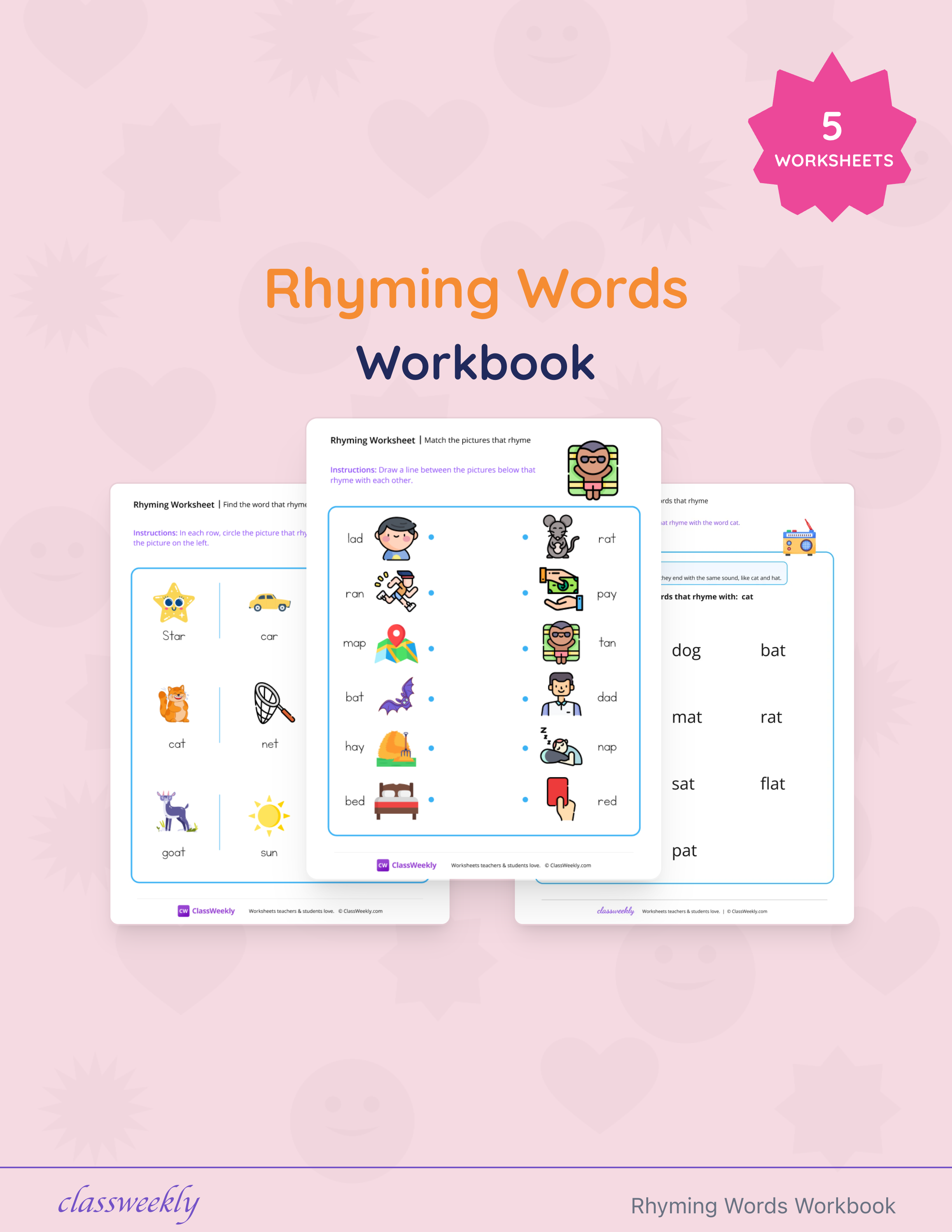Rhyming Words Workbook cover