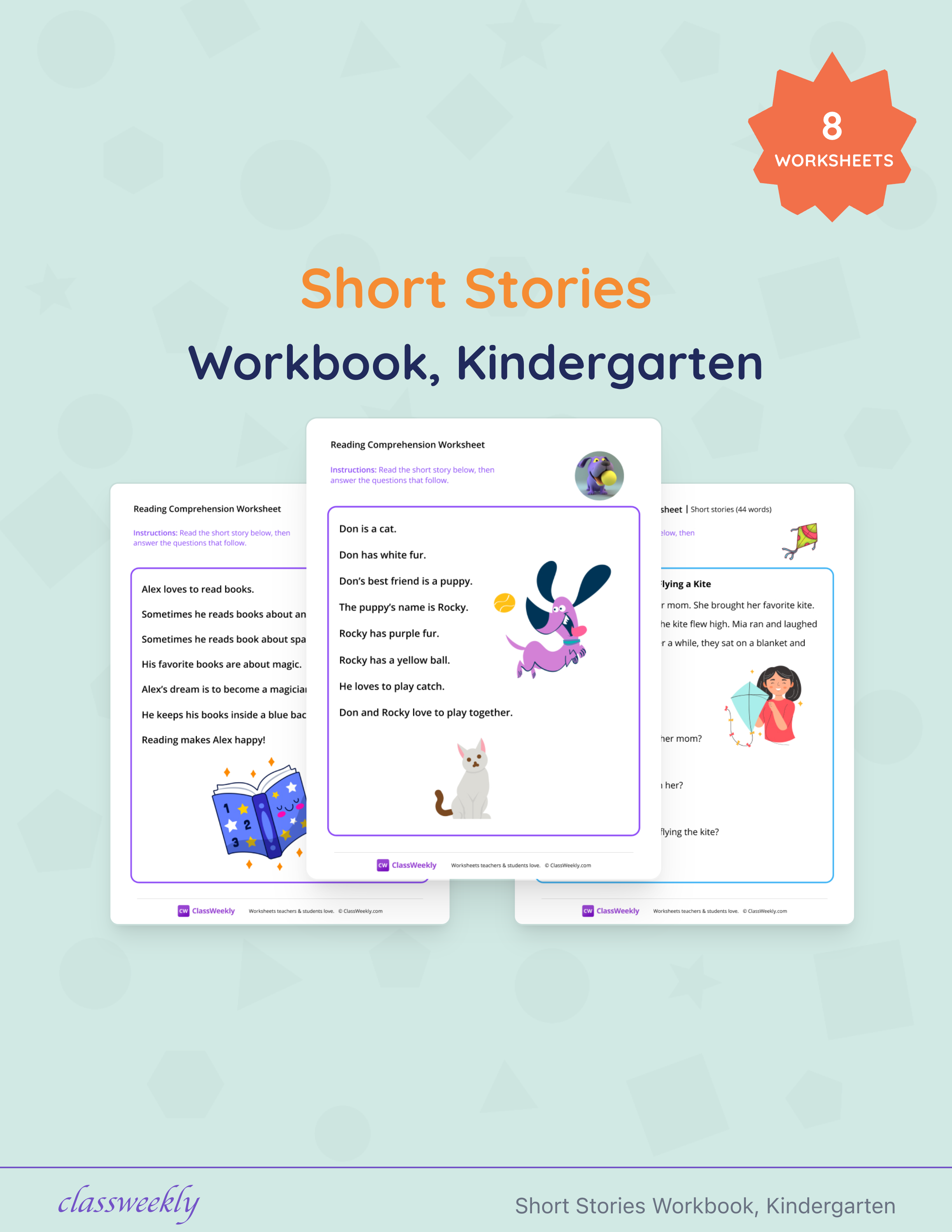 Short Stories Workbook, Kindergarten cover