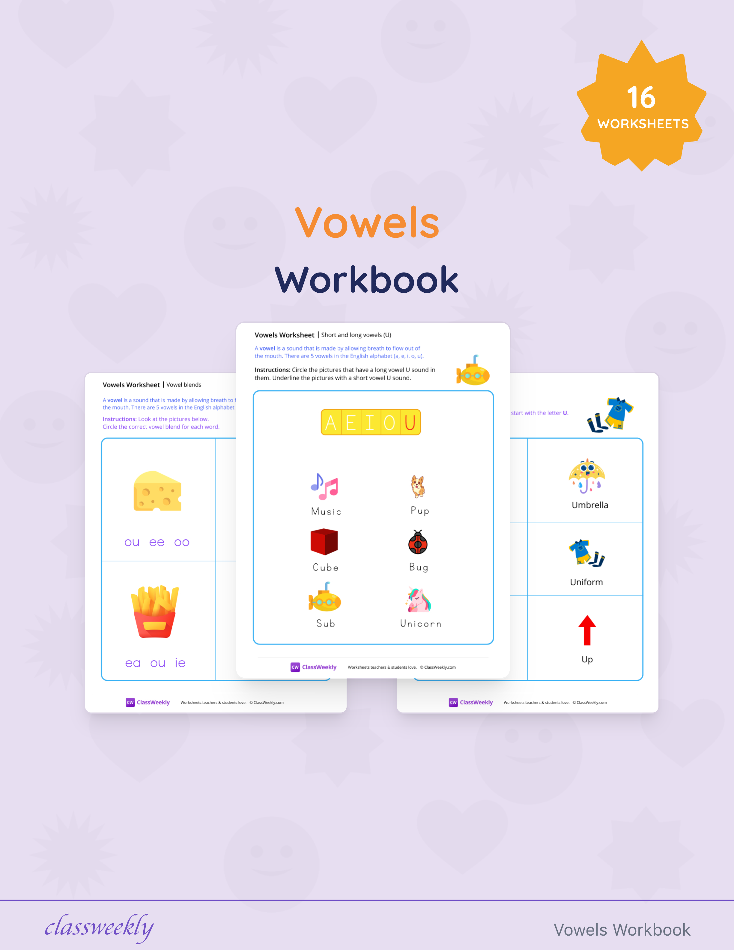 Vowels Workbook cover