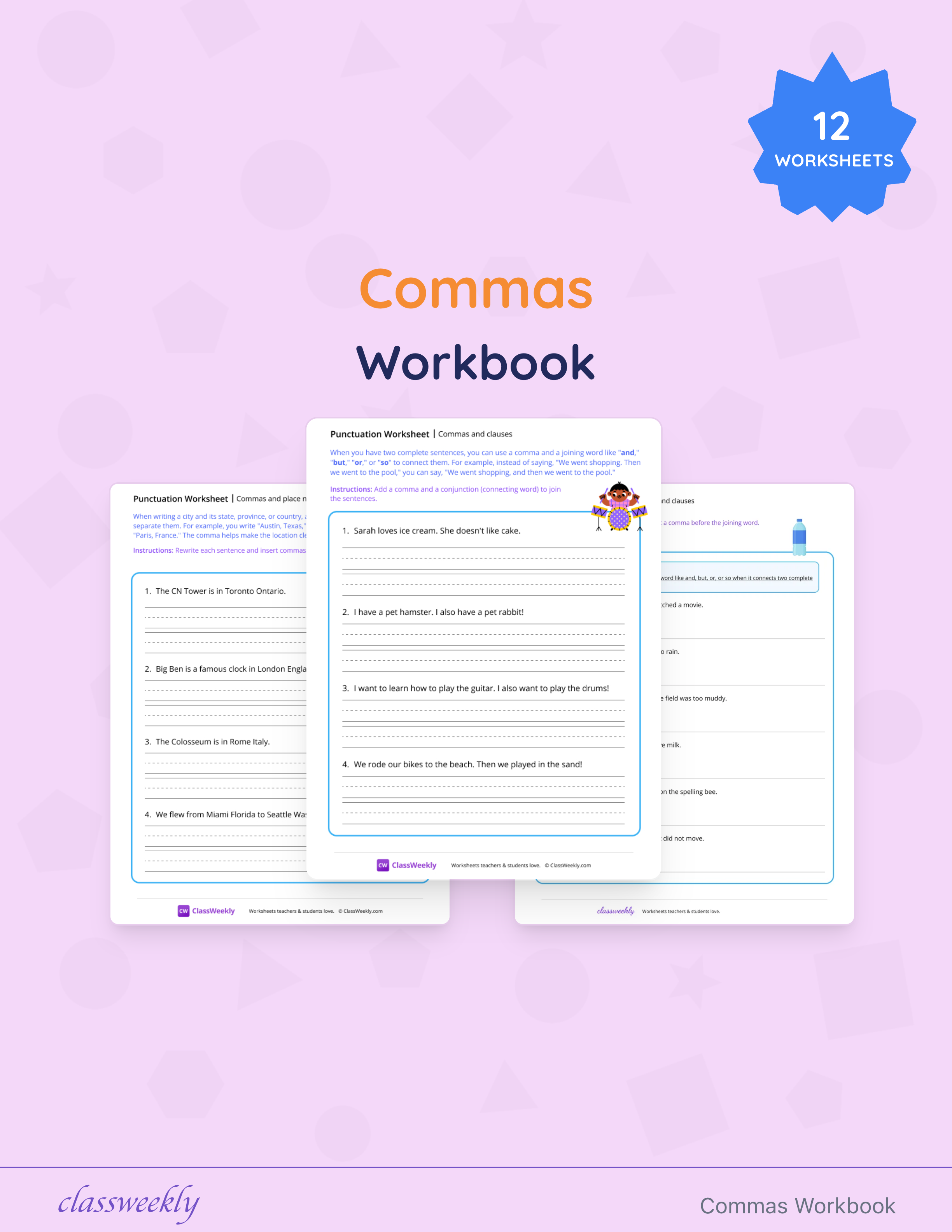Commas Workbook cover