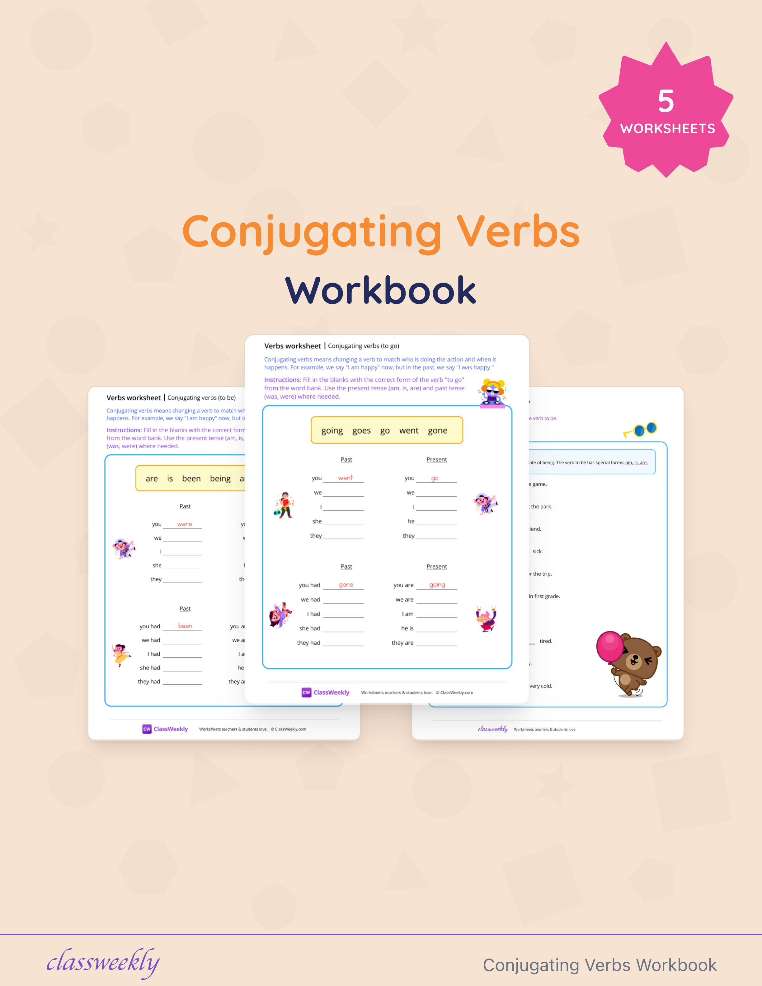 Conjugating Verbs Workbook cover