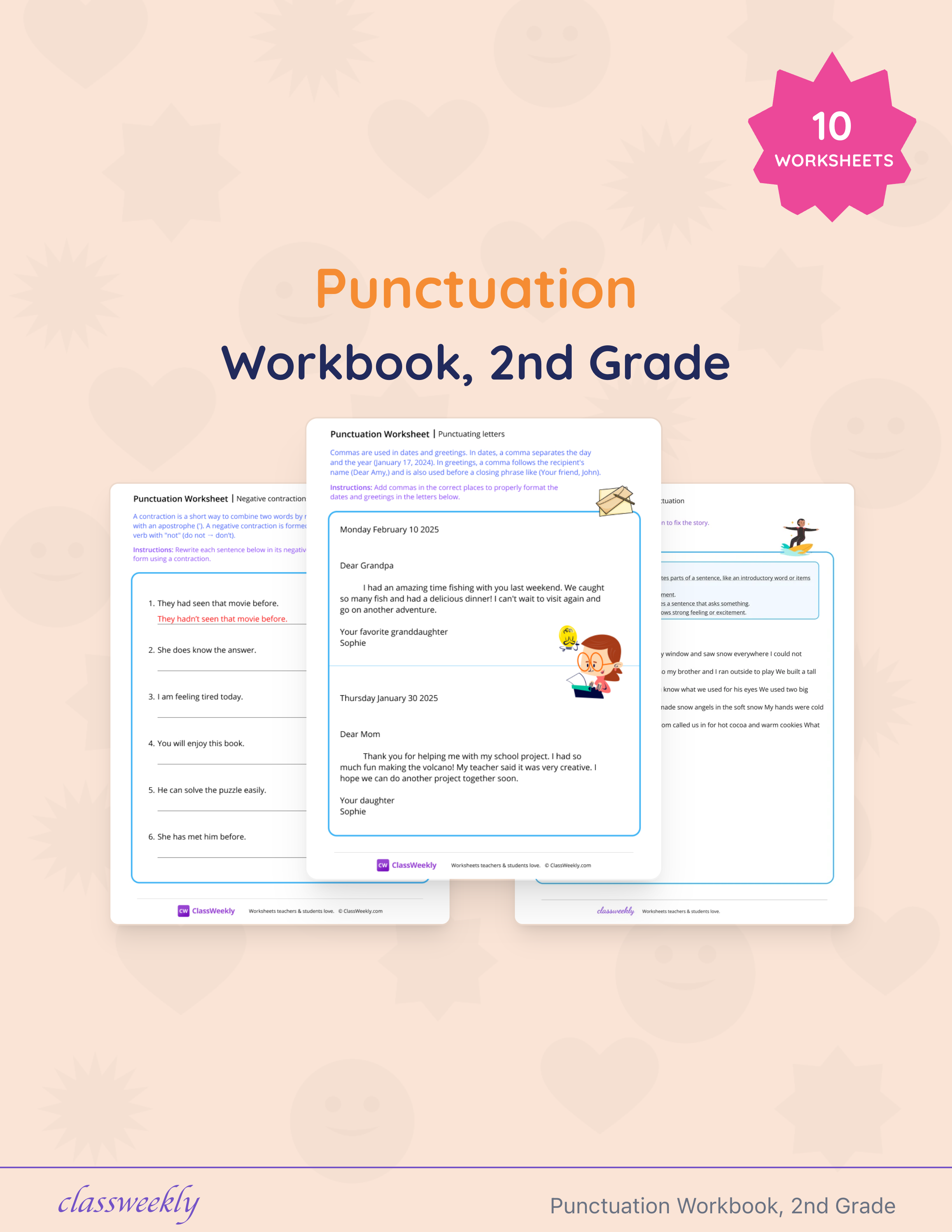 Punctuation Workbook, 2nd Grade cover
