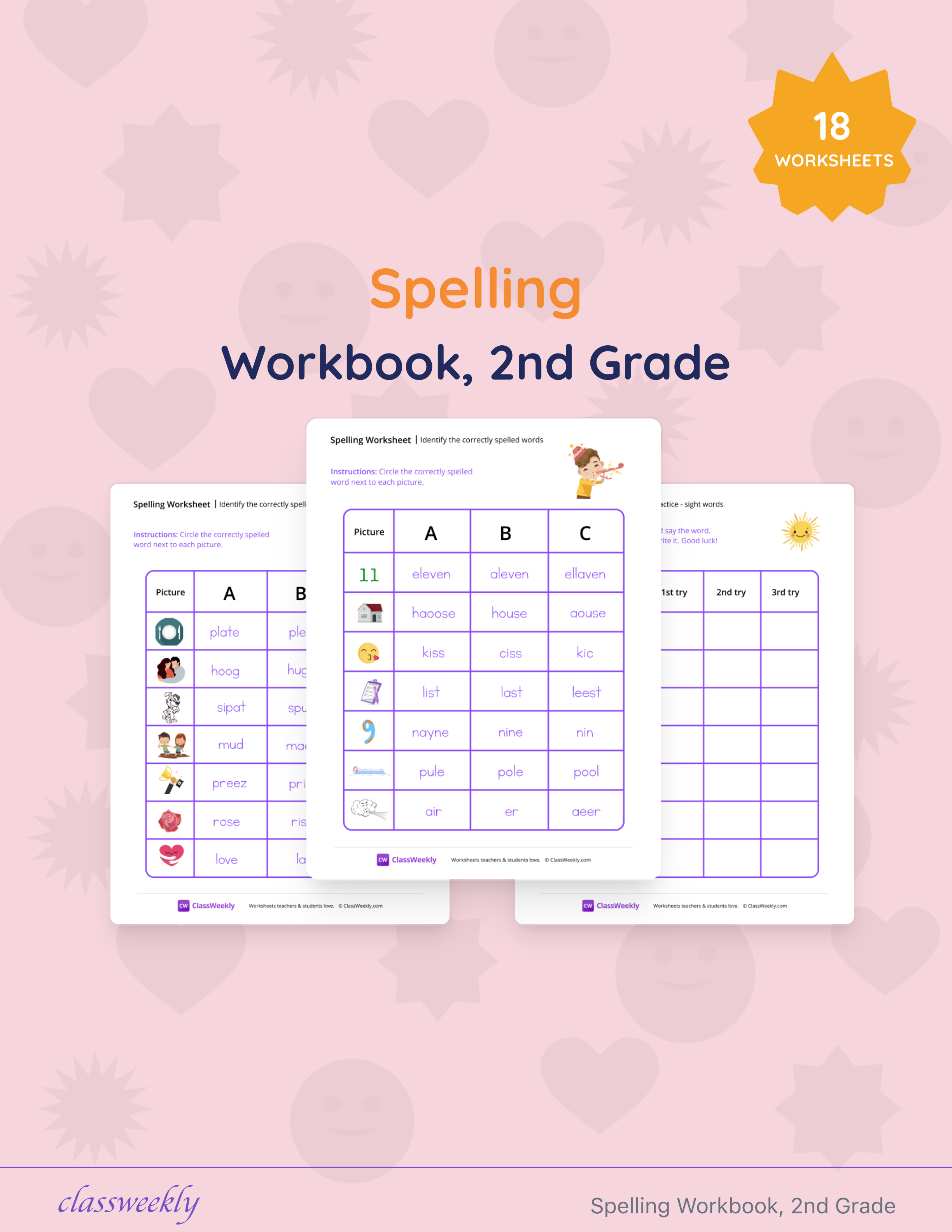 Spelling Workbook, 2nd Grade cover