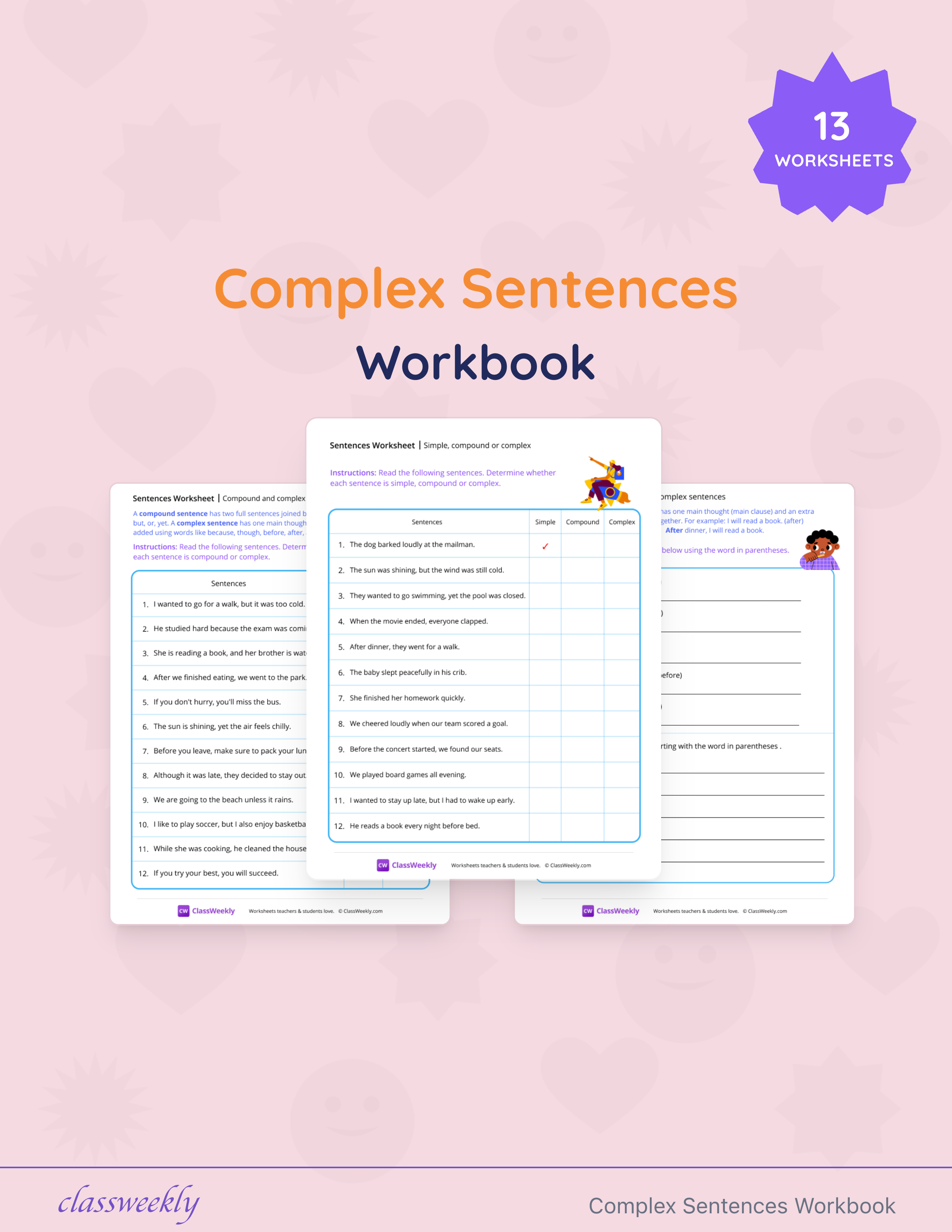 Complex Sentences Workbook cover